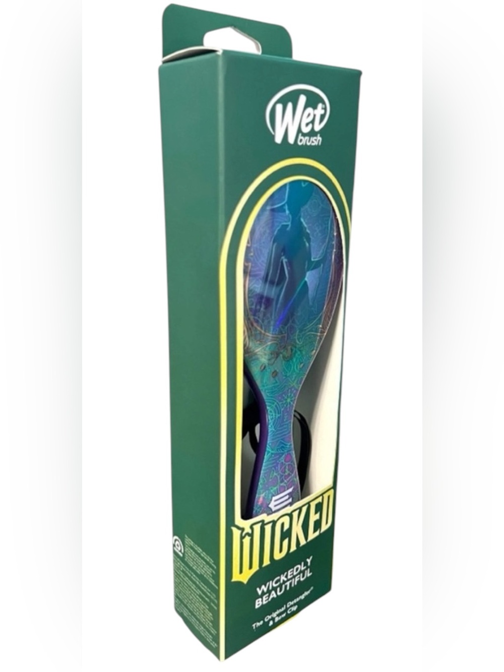 Wet Brush X Wicked Wickedly Beautiful Elphaba Original Detangler and Black Bow - Picture 7 of 8